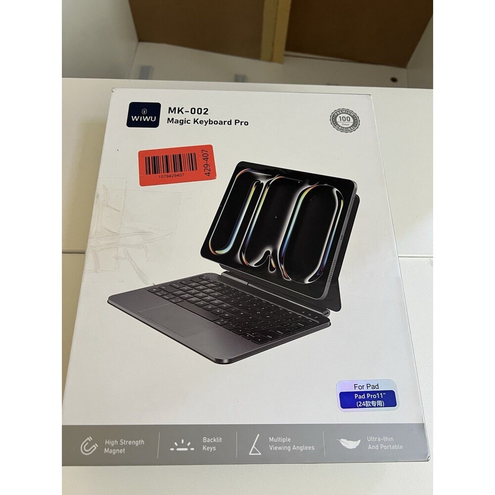 WIWU for iPad Pro Case with Keyboard 11” Black